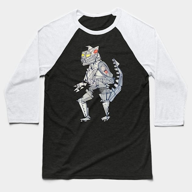 Mechagodzilla by Pollux Baseball T-Shirt by WorldofPollux